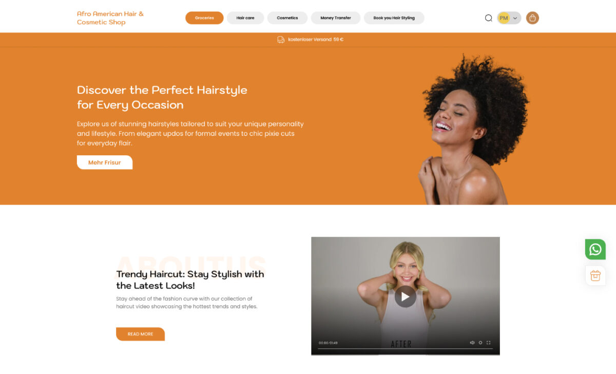 Afram.shop – Seite Hair Style